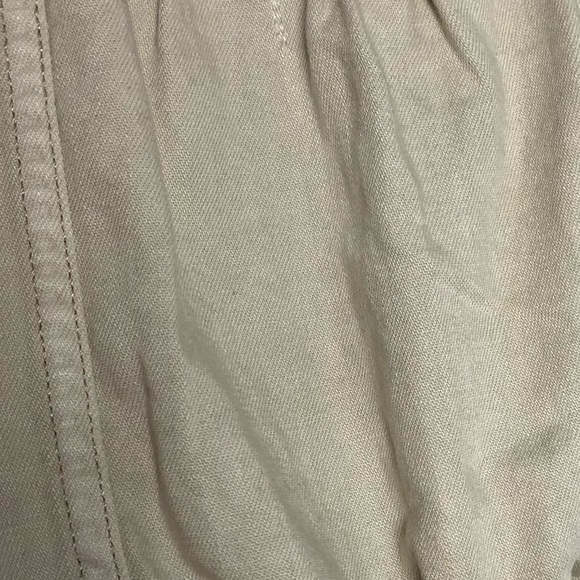 Free people New ivory palm desert Denim crop Top S - Picture 8 of 9